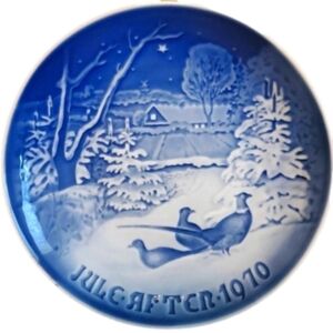 Vintage 1970 Bing & Grondahl Collectable Porcelain Plate Jul A Christmas Tale 🎄